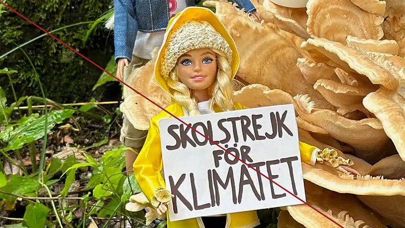 ¿Greta Thunberg metamorfoseada en Barbie? La campaña «fake» que se la cuela a los medios