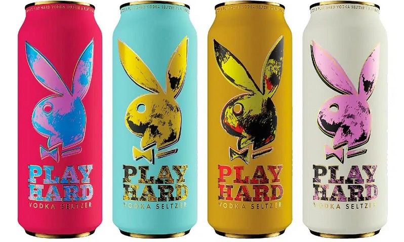 Playboy lanza cócteles de vodka en latas ornadas con obras de Andy Warhol